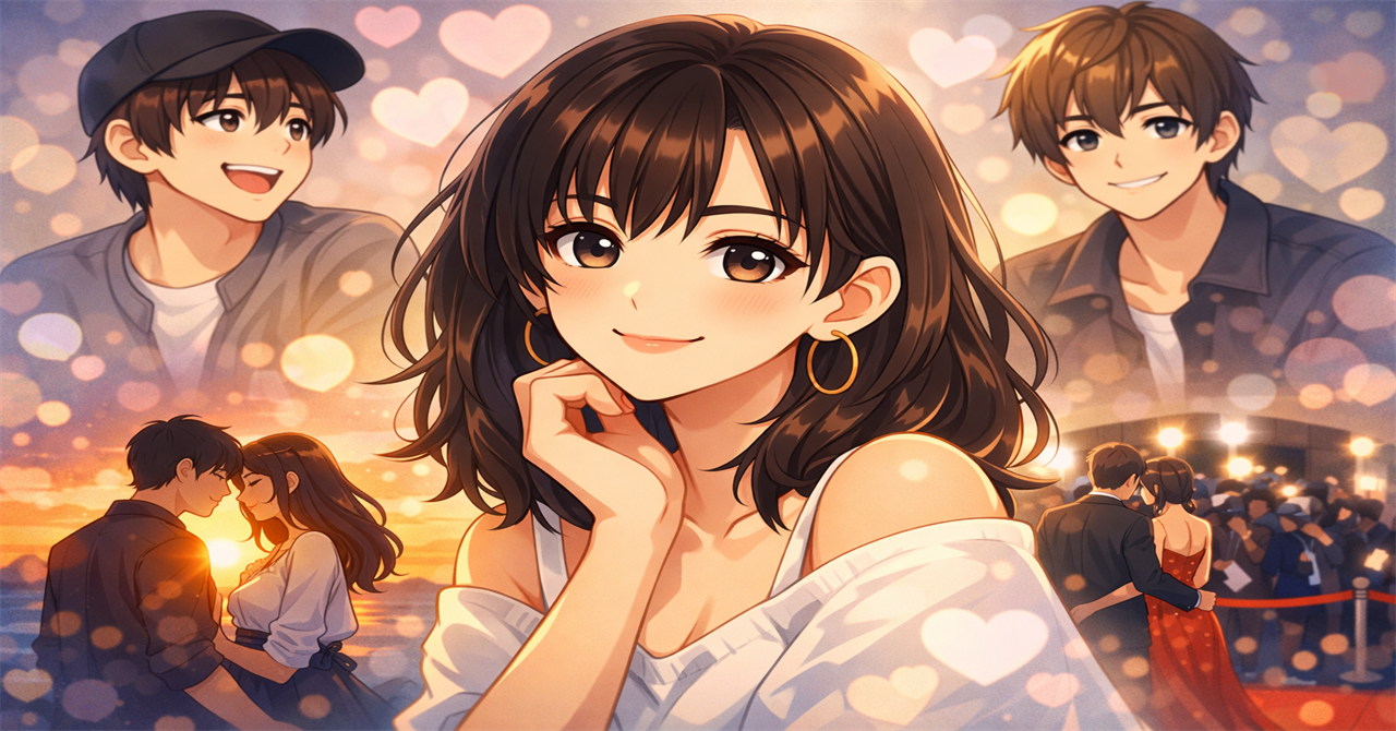 ロマンチックな瞬間の集まり